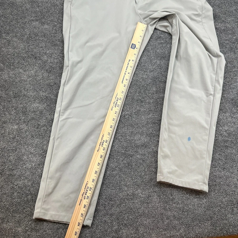 Lululemon Commission Pants Mens 36x30 Silver Drop Slim Fit Performance M5AF1S